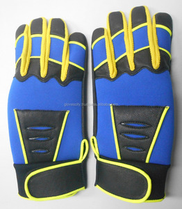 Guantes de bateo de béisbol de estilo profesional para adultos, equipo de béisbol de calidad para adultos con materiales de poliéster PU de cuero - Product Image 5