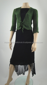 Comfortable Fit Elegant & Stylish Bolero <b>Shrug</b> Stretchy Fabric 3/4 Length Sleeve Knitted <b>Shrug</b> Cardigan Party Beach Swim Wear - Product Image 3