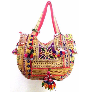 Banjara Multicolor Hand Beaded Traditional Embroidery Women Shoulder <b>Bag</b> Featuring Vibrant Colors And Intricate Handcrafted - Product Image 1