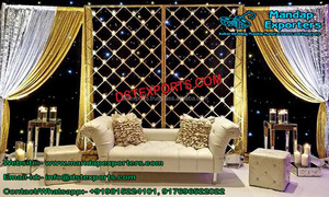 Mur de bougie moderne en métal sculpté, stylé, pour scène de mariage, mariage, 1 pièce - Product Image 4