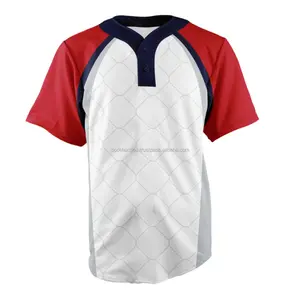 Custom Baseball Jersey Homens Sports Vestuário Baseball Camisa para homens Plus Size Baseball Jersey feito no Paquistão