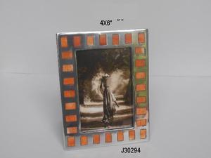 Hot Selling Aluminium Picture <b>Photo</b> <b>Frame</b> With <b>Mirror</b> Polish and Rectangular Green Bone Mosaic Home Decor Metal <b>Photo</b> <b>Frame</b> - Product Image 3