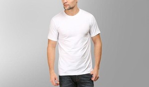 <b>White</b> <b>t</b> <b>Shirt</b> Plain 100% Cotton - Product Image 4