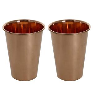 Gobelet en cuivre de haute qualité avec finition brillante Conception minimaliste écologique Utilisation de fête Tasses en métal sans danger pour les aliments - Product Image 4