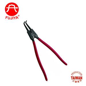 Pince à circlips FUJIYA à bec courbé/droit, pour circlips externes/internes, en chrome-vanadium, mâchoires dentelées, qualité industrielle OEM - Product Image 4