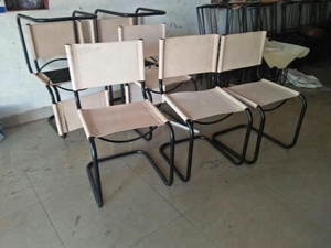 Industrial Silla de comedor de cuero Silla de comedor Industrial, muebles - Product Image 6