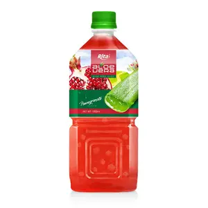 High Quality OEM Brand 1000ml Pet Bottle Pomegranate Flavor Aloe Vera Drink