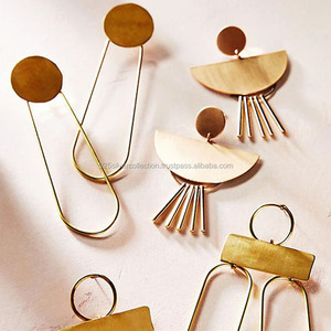 Diseñador hecho a mano de latón acabado niñas pendientes de la joyería pendientes de Gitana - Product Image 2