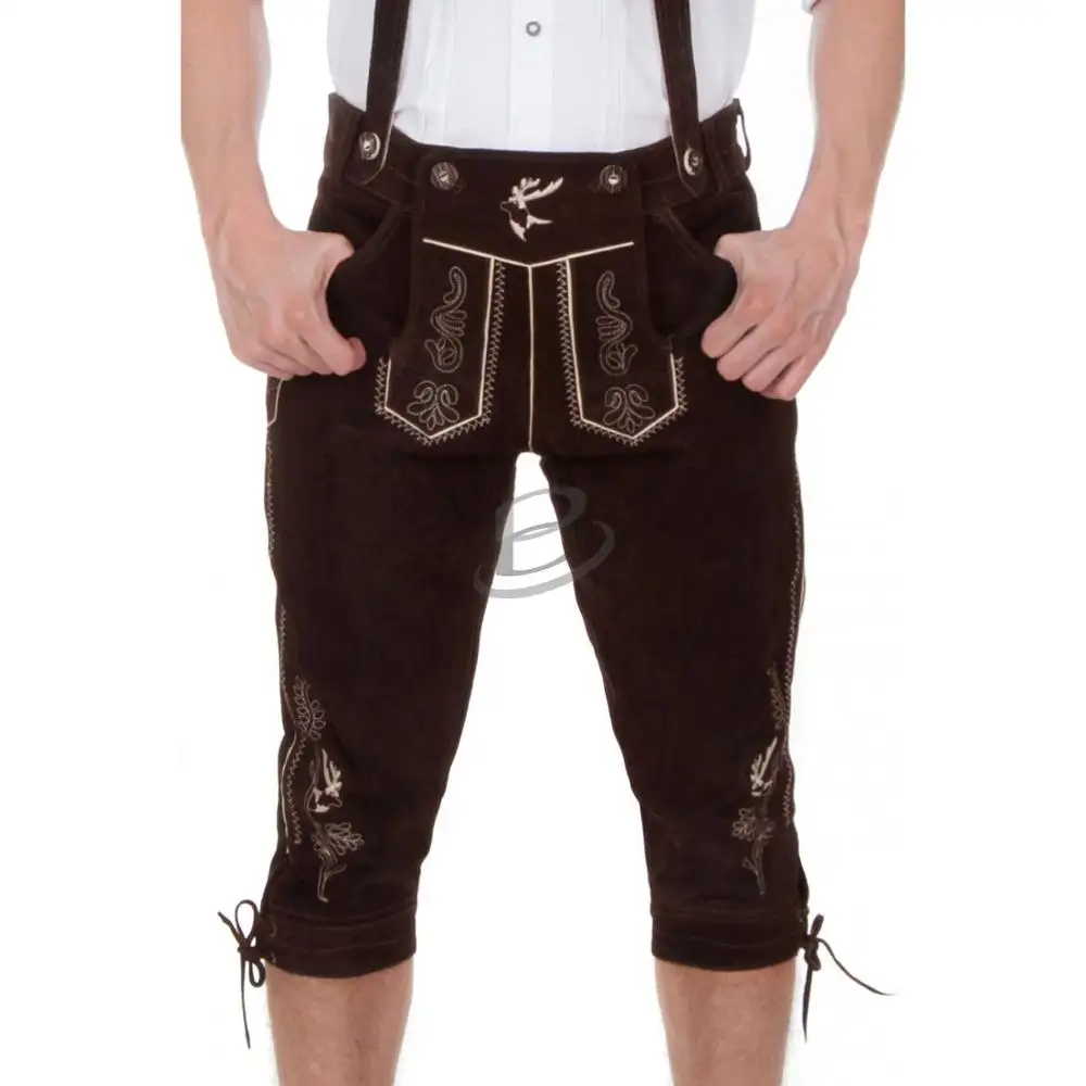 독일 바이에른 옥토버 페스트 Trachten 남자 짧은 무릎 이상 Lederhosen 전통적인 (독일 전통 의류)