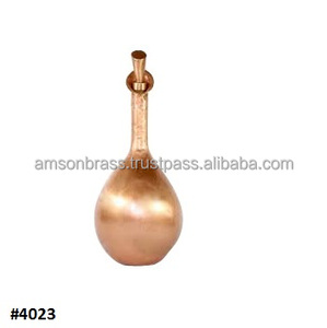 ขวดน้ำทองแดงแท้พร้อมฝาและหูหิ้ว - Product Image 5