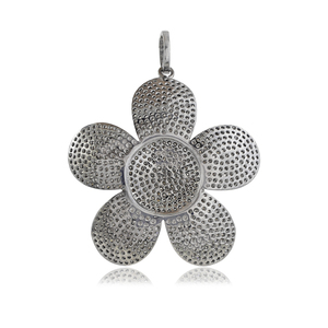 Pendentif en argent Sterling 925, flottant naturel, motif Floral, cadeaux pour elle - Product Image 2