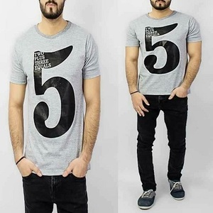 OEM T-shirt personnalisé de haute qualité pour hommes en jersey de coton pré-rétrécissement respirant grande taille logo sérigraphié en soie sur le devant - Product Image 3