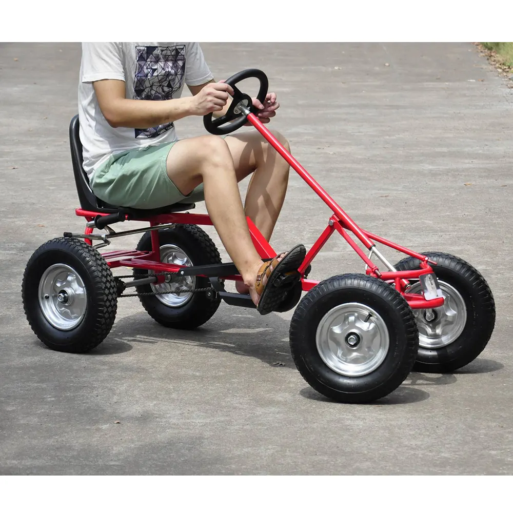 High quality single seat adult pedal go kart