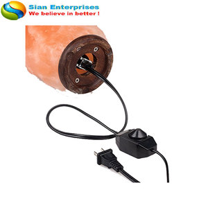 Lampe de sel rose de l'Himalaya naturelle, purificateur d'air ionique, 6-8 kg, polie et sculptée, style Feng Shui, de Sian Enterprises SE-1043 - Product Image 5