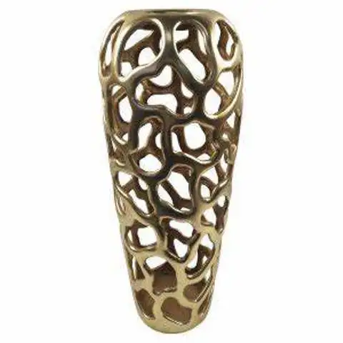 Hiện Đại Cổ Điển Fancy Elegant Stylish Handmade Độc Đáo Tùy Chỉnh Nguyên Brass Antique Vase Cho Trang Trí Khách Sạn