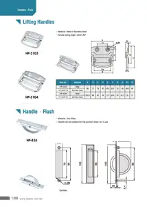 HP-3103-SUS Kotak Peralatan Stainless Steel, Gagang Tarik Angkat Lipat Dada