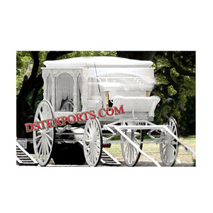 Charrette à chevaux blanche neuve, design moderne, climatisée, fabricant de calèches royales, calèche à chevaux blanche royale - Product Image 1