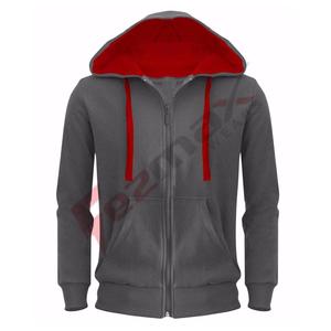 Último estilo 100% sudaderas con capucha de algodón para hombres Ajuste regular Patrón sólido Diseño forrado Característica antiarrugas en venta - Product Image 4