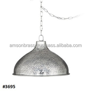 Lámpara colgante de un solo cabezal, luz de techo grande de Metal marrón, Vintage - Product Image 5