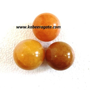 Sphère d'aventurine et de pierres précieuses, sportive jaune, vente en gros, 9mm - Product Image 1