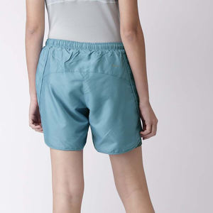 Nuevo estilo cintura elástica pantalones cortos de gimnasio deportivos de secado rápido UPF 50 + pantalones cortos de Fitness pantalones cortos de correr de Color sólido con bolsillo para mujer - Product Image 6