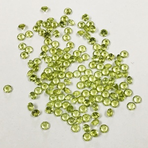 Peridoto Natural tallado redondo, piedras preciosas sueltas, 3,5mm, gran calidad, precio al por mayor - Product Image 1