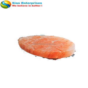 Dalle de sel de cuisson de l'Himalaya naturel de haute qualité Forme ovale écologique Sculpté Sian Enterprises Élevez votre cuisine - Product Image 4