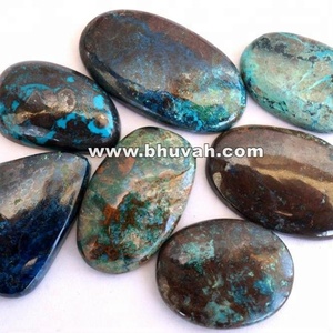 Venta al por mayor, lote de gemas naturales sueltas, GEMA, cabujón de azurita - Product Image 3