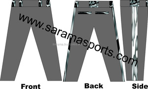 Pantalons de baseball personnalisés en gros avec impression par transfert thermique, design de logo sur mesure, grandes tailles, 100 % polyester, antibactériens, séchage rapide - Product Image 5