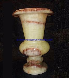 หรูหราหินที่สวยงามขนาดที่กำหนดเองโอนิกซ์แสงสีเขียวแจกัน - Product Image 5