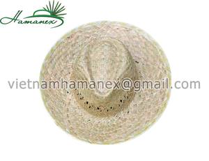 หมวกปานามาฟางหญ้าทะเลธรรมชาติออกแบบโลโก้ได้ตามต้องการสำหรับทุกเพศของขวัญส่งเสริมการขาย - Product Image 1