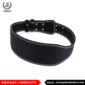 คุณภาพสูงเข็มขัดยิมโลโก้ที่กําหนดเองกลับสนับสนุนฟิตเนสเพาะกายหนังเข็มขัดยกน้ําหนัก Cowhide เข็มขัดหนัง - Product Image 5