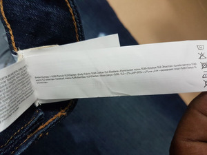 High Rise Carrot Fit Ladies Boyfriend Jeans Hecho en Bangladesh Material de algodón Lavado Technic para adultos - Product Image 4