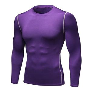 Produits de sport/vêtements de Compression pour hommes t-shirts à manches longues chemise de Compression à séchage rapide haut court de haute qualité Design personnalisé sublimation - Product Image 5
