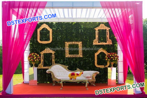 กรอบรูปแบบดั้งเดิมสำหรับเวทีงานแต่งงาน,สไตล์ฮาล์ฟมูนเฟรมงานแต่งงานผนังกรอบหลังเวทีงานแต่งงาน - Product Image 4