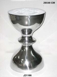 Tabouret moderne en fonte d'aluminium recyclé pour petite maison Art décoratif en métal avec poli miroir pour meubles de chambre à coucher - Product Image 6