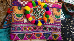 Bolso de mano étnico indio bordado para mujer, bolsa de mano de diseñador de noche, estilo bohemio, bordado tribal, gitano, venta al por mayor - Product Image 5