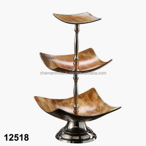 Metal Three Tire <b>Basket</b> with Enamel - Product Image 1