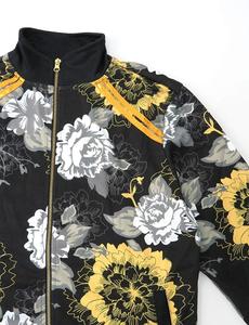 Nouveau survêtement Hip Hop pour hommes, ensemble de mode sur la thème impression florale dorée par Sublimation, survêtement masculin, Design personnalisé - Product Image 5