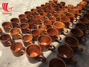 แก้วมักทำจากไม้เป็นมิตรกับสิ่งแวดล้อมสำหรับห้องนั่งเล่นงานฝีมือจากเวียดนาม - Product Image 3