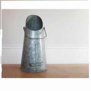 ถังเหล็กชุบสังกะสีสีเทาสำหรับตกแต่งบ้านถังถ่านหินปรับแต่งโลโก้ได้ - Product Image 3