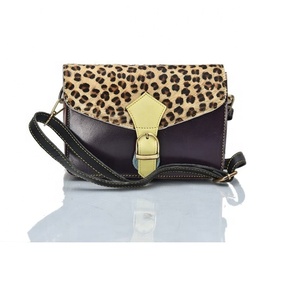 Sacs à bandoulière noirs pour femmes nouveaux modèles imprimé léopard carré Fanny sacs à main croissant sacs à bandoulière avec bandoulière réglable - Product Image 1