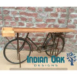 Mesa de consola de ciclo Vintage, muebles industriales antiguos, mesa de entrada - Product Image 2