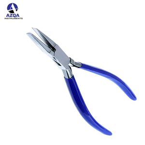 High Quality Sharp Stainless Steel Jewelry Making Pliers with PVC Rubber Grip <b>Moon</b> Shape Craft and Piercing Tools - Product Image 5