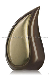 Meilleures ventes Urne de luxe en laiton pour cendres en forme de larme Urnes funéraires de style américain pour services funéraires Urnes funéraires - Product Image 3