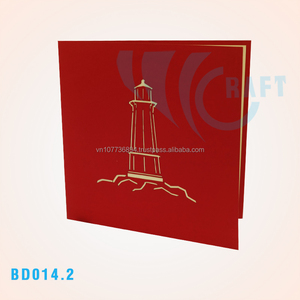 Big ben 3d card Building fait à la main vietnam découpé au laser - Product Image 5