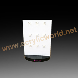 ด้านคู่กับตะขอเคาน์เตอร์เครื่องประดับคริลิคยืนแสดงเครื่องประดับ/แหวน/สร้อยคอแสดง - Product Image 3