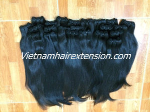 Extensions de cheveux humains vierges Remy 100% soyeux et doux, tissées sur une base invisible, provenant du Vietnam, 8"-40", 100g - Product Image 6