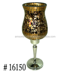 Bougeoir en mosaïque de décoration de fête de mariage - Product Image 3