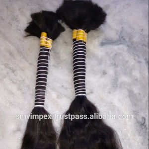 2023 Offre Spéciale qualité 12A prix bon marché 100% cheveux indiens vierges naturels non transformés. Hari brut doux et lisse en vrac - Product Image 2